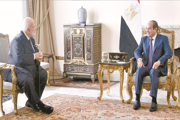 الرئيس عبدالفتاح السيسى خلال استقباله رئيس مجلس إدارة المجلس العالمى للسفر والسياحة