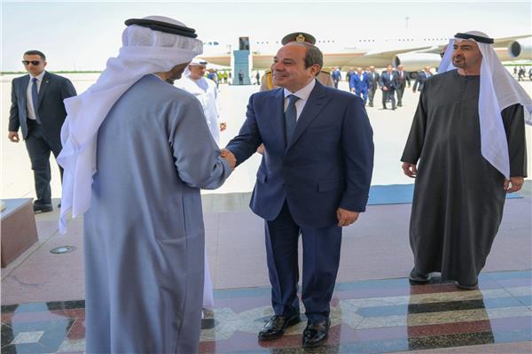 الرئيس السيسي خلال زيارته للإمارات
