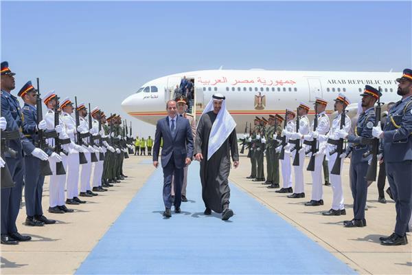 الرئيس عبدالفتاح السيسي خلال زيارته إلى الإمارات