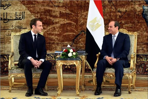 الرئيس عبد الفتاح السيسي ونظيره الفرنسي إيمانويل ماكرون - صورة أرشيفية