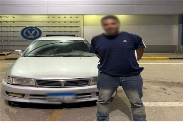 المتهم بعد القبض عليه