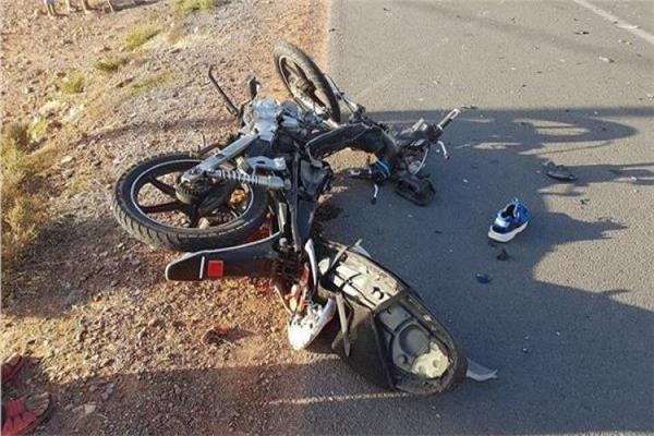 حادث انقلاب دراجة نارية
