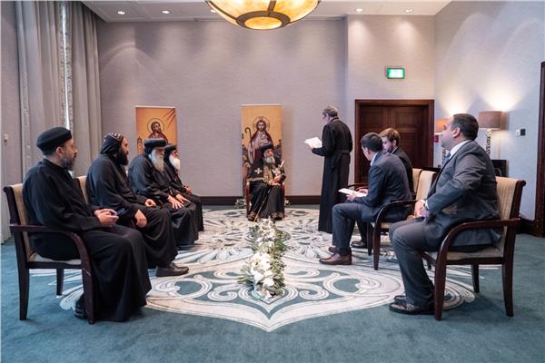  البابا تواضروس يستقبل راعي الكنيسة المقدونية بكرواتيا