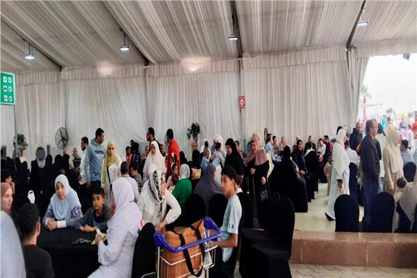 خيمة الحجاج بمطار القاهرة
