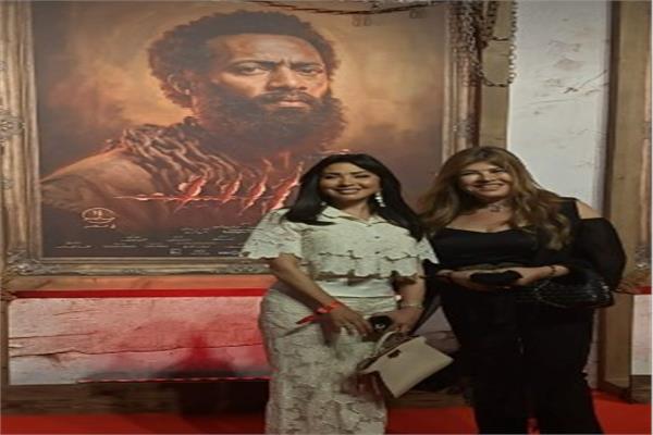 سهير جودة وهويدا فرغلي في العرض الخاص لفيلم أسد