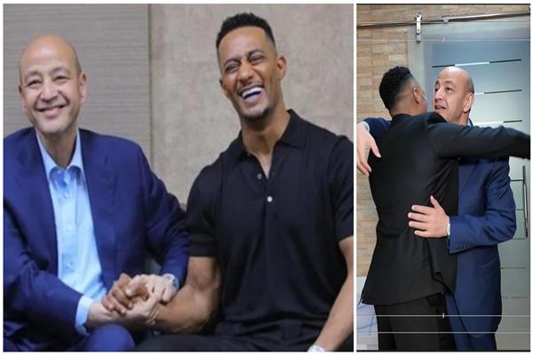  محمد رمضان وعمرو أديب