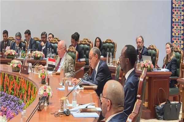 جانب من مشاركة وزير الخارجية في اجتماع وزراء خارجية دول البريكس