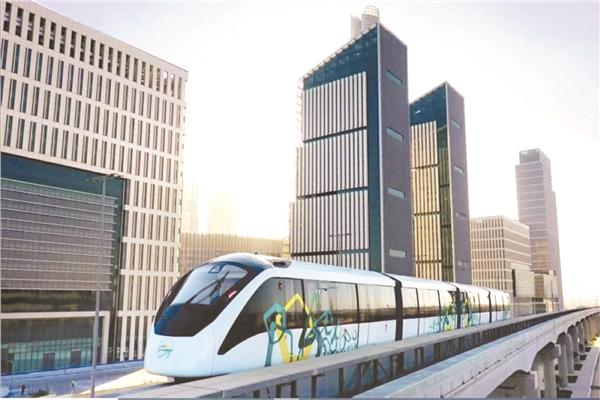 ● المونوريل يشق طريقه فى العاصمة الجديدة 