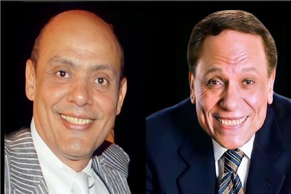 الزعيم عادل إمام وشقيقه المنتج عصام إمام 