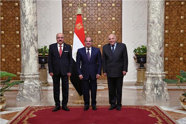  الرئيس السيسي خلال اللقاء