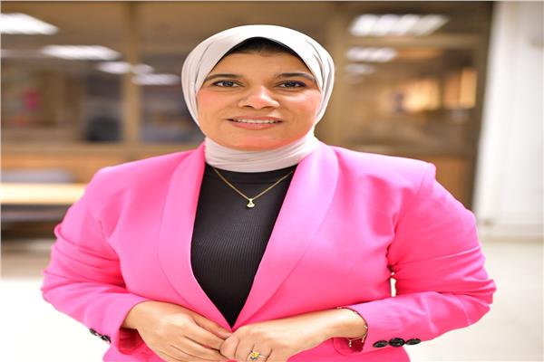الدكتورة منار غانم عضو المركز الإعلامي بـ الهيئة العامة للأرصاد الجوية