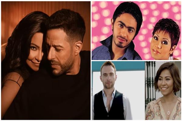 شيرين عبد الوهاب ومحمد حماقي وتامر حسني وحسام حبيب 