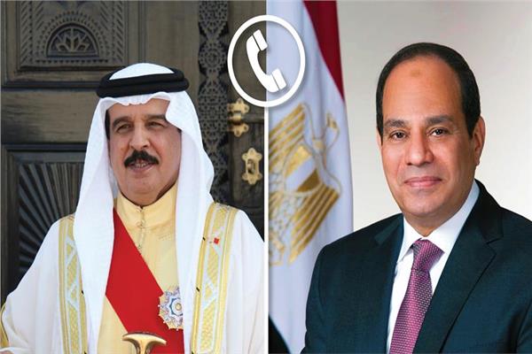 السيد الرئيس عبد الفتاح السيسي وملك البحرين حمد بن عيسى آل خليفة 