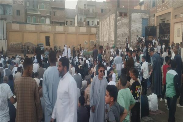 أداء صلاة عيد الأضحى داخل مركز شباب ريده بالمنيا 