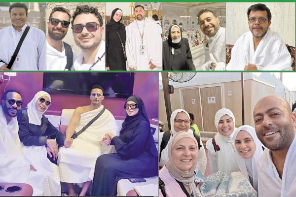 محمد هنيدى أحمد السعدنى ووالدته درة وزوجها هانى سعد أحمد حاتم  ومصطفى عاطف