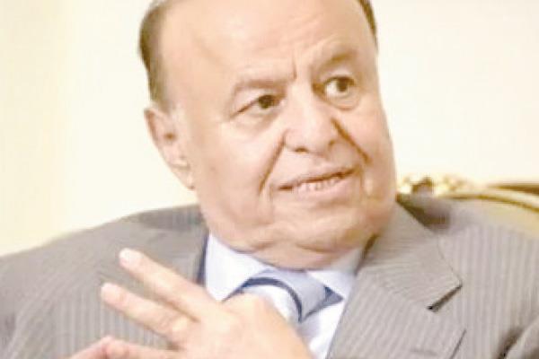 الرئيس اليمنى السابق عبد ربه منصور هادى