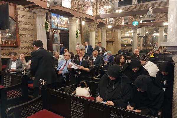 توافد الأقباط لحضور احتفالية إحياء مسار رحلة العائلة المقدسة بكنائس زويلة الأثرية   