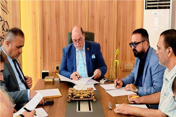  الدكتور جبار جودي يتابع استعدادات الدورة السابعة من مهرجان بغداد الدولي للمسرح 