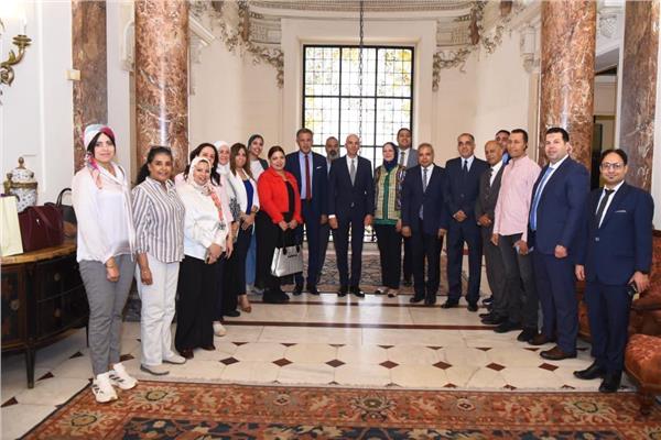 جانب من لقاء متحدث الخارجية بالصحفيين الدبلوماسيين