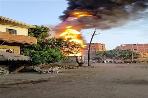 حريق بأحد محولات الكهرباء