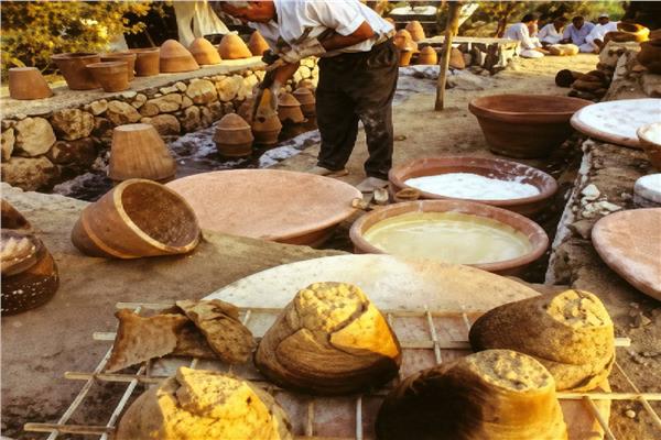 أدوات إنتاج الخبز في مصر القديمة
