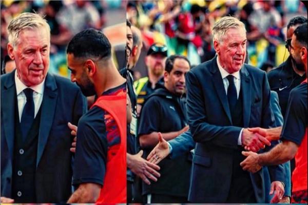 محمد صلاح وأنشيلوتي