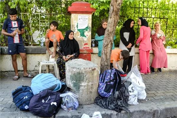 نزوح المواطنين جراء التصعيد الإسرائيلي في جنوب لبنان