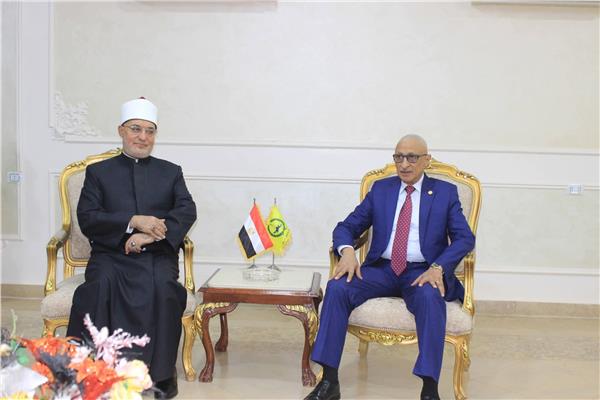 المفتي مع محافظ شمال سيناء 