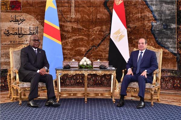 الرئيس عبد الفتاح السيسي و فيليكس تشيسيكيدي رئيس الكونغو الديمقراطية