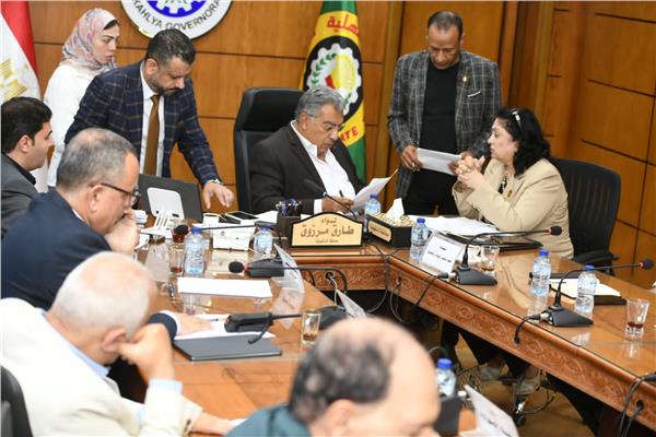 محافظ الدقهلية خلال الاجتماع