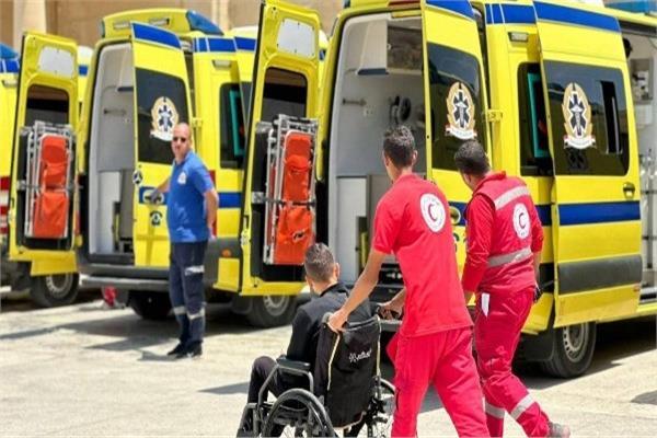 الجرحى والمرضى الفلسطينيين بمعبر رفح
