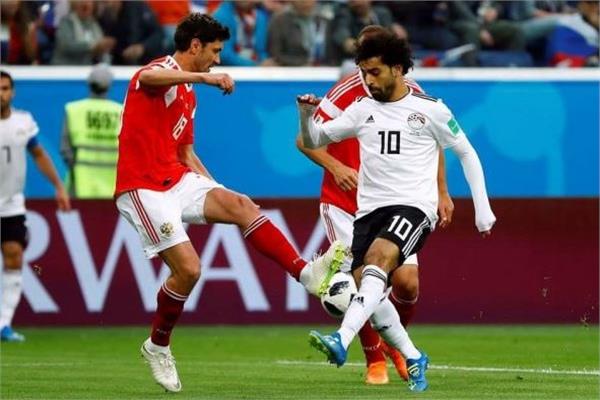 صورة من مباراة مصر وروسيا - مونديال 2018