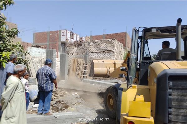 جانب من ازالة حالات التعدي