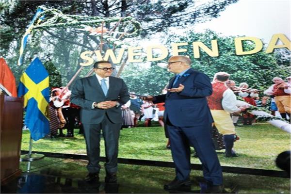 سفير السويد لدى مصر داج يولين-دانفيلت ووزير الصحة والسكان د.خالد عبد الغفار