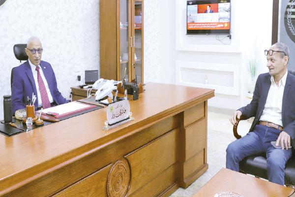  اللواء خالد مجاور محافظ شمال سيناء خلال حواره مع «أخبار اليوم»