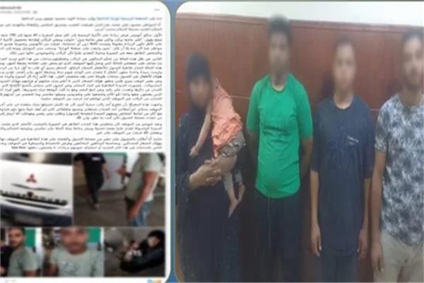 المتهمون بعد القبض عليهم