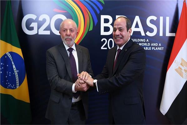 الرئيس السيسي ونظيره البرازيلي - أرشيفية