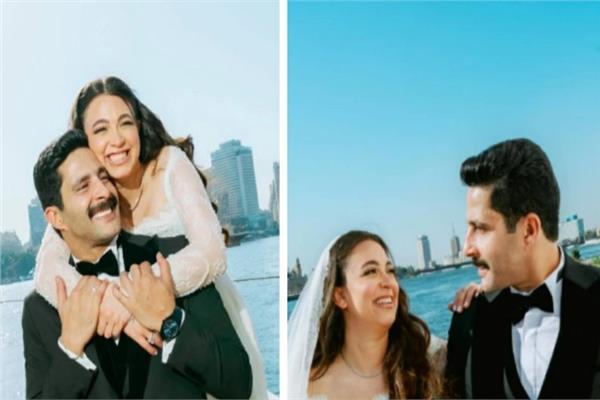  الفنانة هايدي رفعت والفنان مصطفى منصور