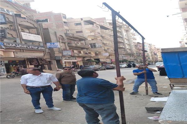 حملات مكبرة لرفع الإشغالات والتعديات بمحافظة المنوفية