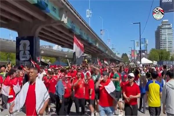 الجماهير المصرية في كندا قبل مباراة مصر ونيوزيلندا