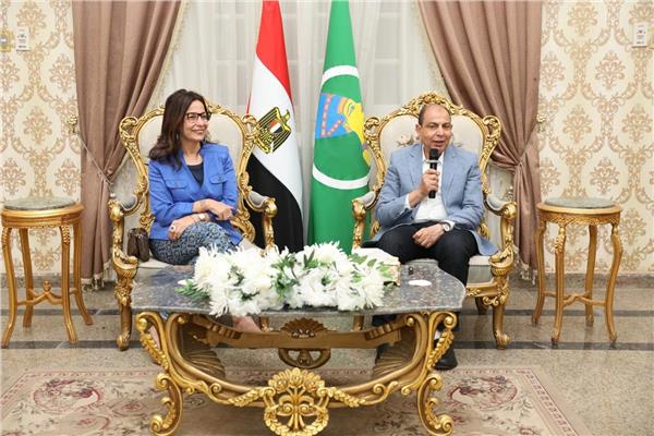 وزيرة الثقافة ومحافظ المنيا