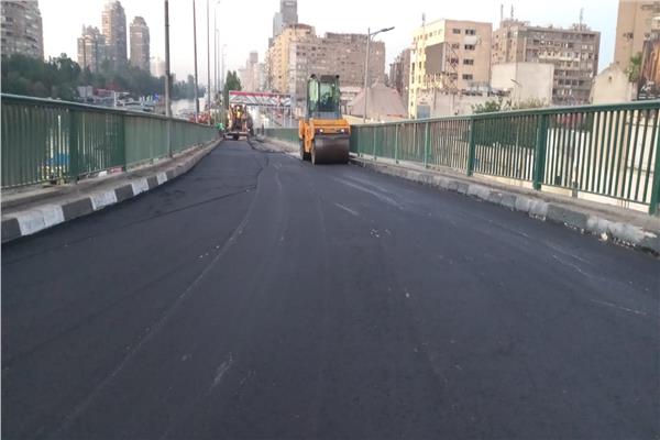 أعمال رصف مطلع كوبري