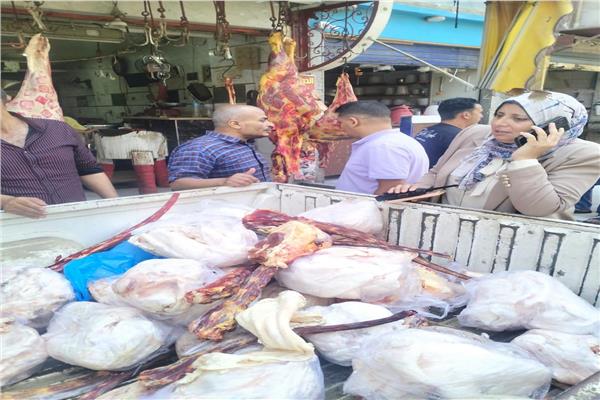 ضبط لحوم غير صالحة للاستهلاك الادمى 