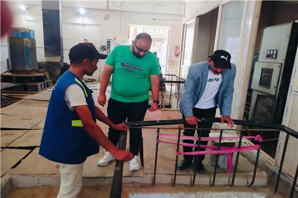 متابعة سير العمل بمحطة تحلية مياه الريسة