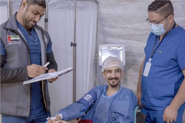 الفريق الطبي بالمستشفى العائم بالعريش 