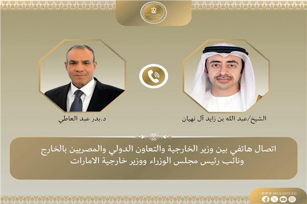 وزير الخارجية ونظيره الإماراتي