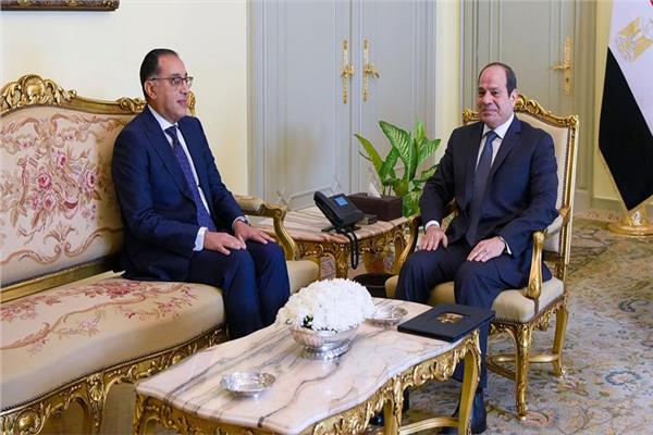 الرئيس السيسي ومصطفى مدبولي - صورة أرشيفية