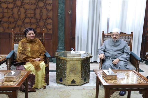 شيخ الأزهر الشريف مع نائب الأمين العام للأمم المتحدة