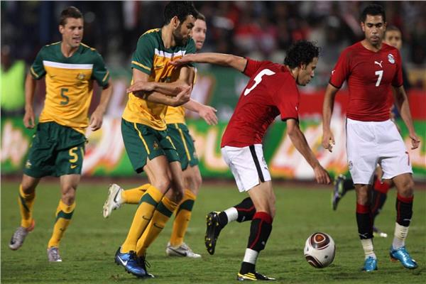 جانب من المباراة الودية بين مصر وأستراليا عام 2010