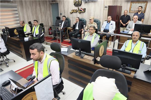   محافظ المنوفية يشهد اصطفاف المعدات  
